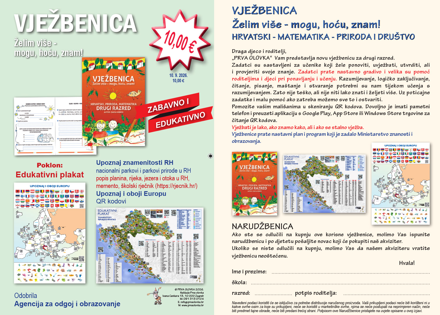 Vježbenica Želim više – mogu, hoću, znam! za drugi razred